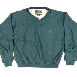 Vintage Windbreaker Zero Restriction Golf USA Gore-Tex Pullover Greenblue Sz L